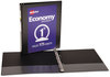 A Picture of product AVE-05710 Avery® Economy View Binder with Round Rings , 3 1" Capacity, 11 x 8.5, Black, (5710)