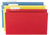 A Picture of product SMD-64140 Smead™ TUFF® Hanging Folders with Easy Slide™ Tab Legal Size, 1/3-Cut Tabs, Assorted Colors, 15/Box