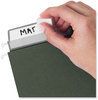 A Picture of product SMD-64195 Smead™ 100% Recycled Hanging File Folders with ProTab Kit, Letter Size, 1/3-Cut, Standard Green