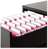 A Picture of product SMD-64197 Smead™ Colored Hanging File Folders with ProTab Kit, Letter Size, 1/3-Cut, Red