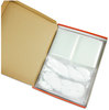 A Picture of product UNV-56005 Universal® Clear Badge Holders With Inserts w/Neck Lanyards, 3 x 4, White 100/Box