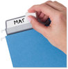 A Picture of product SMD-64210 Smead™ Colored Hanging File Folders with ProTab Kit, Letter Size, 1/3-Cut, Blue