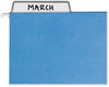 A Picture of product SMD-64210 Smead™ Colored Hanging File Folders with ProTab Kit, Letter Size, 1/3-Cut, Blue