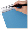 A Picture of product SMD-64210 Smead™ Colored Hanging File Folders with ProTab Kit, Letter Size, 1/3-Cut, Blue