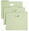 A Picture of product SMD-64224 Smead™ FasTab® TUFF® Hanging Pockets Letter Size, 1/3-Cut Tabs, Moss, 9/Box