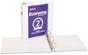 A Picture of product AVE-05731 Avery® Economy View Binder with Round Rings , 3 2" Capacity, 11 x 8.5, White, (5731)