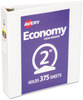 A Picture of product AVE-05731 Avery® Economy View Binder with Round Rings , 3 2" Capacity, 11 x 8.5, White, (5731)