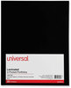 A Picture of product UNV-56416 Universal® Laminated Two-Pocket Folder Cardboard Paper, 100-Sheet Capacity, 11 x 8.5, Black, 25/Box