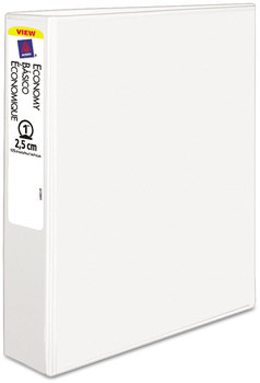 Avery® Economy View Binder with Round Rings , 3 1" Capacity, 11 x 8.5, White