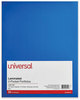 A Picture of product UNV-56419 Universal® Laminated Two-Pocket Folder Cardboard Paper, 100-Sheet Capacity, 11 x 8.5, Blue, 25/Box