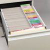 A Picture of product SMD-64910 Smead™ Viewables® Hanging Folder Tabs and Labels Complete Bulk Pack Refill, 1/3-Cut, Assorted Colors, 3.5" Wide, 100/Box