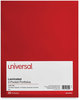 A Picture of product UNV-56420 Universal® Laminated Two-Pocket Folder Cardboard Paper, 100-Sheet Capacity, 11 x 8.5, Red, 25/Box