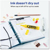 A Picture of product AVE-07742 Avery® HI-LITER® Desk-Style Highlighters Yellow Ink, Chisel Tip, Yellow/Black Barrel, Dozen