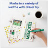 A Picture of product AVE-07885 Avery® MARKS A LOT® Regular Desk-Style Permanent Marker Broad Chisel Tip, Green, Dozen (7885)