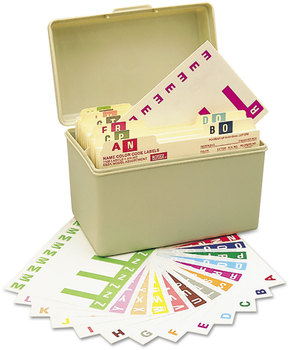 Smead™ AlphaZ® Color-Coded Labels Starter Set A-Z, 1.16 x 3.13, Assorted, 5/Sheet, 300 Sheets/Box