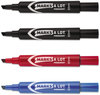 A Picture of product AVE-07905 Avery® MARKS A LOT® Regular Desk-Style Permanent Marker Broad Chisel Tip, Assorted Colors, 4/Set (7905)