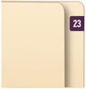 A Picture of product SMD-67923 Smead™ Yearly End Tab File Folder Labels 23, 0.5 x 1, Purple, 25/Sheet, 10 Sheets/Pack