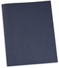 A Picture of product UNV-57116 Universal® Two-Pocket Portfolios with Prong Fasteners Tang 0.5" Capacity, 11 x 8.5, Dark Blue, 25/Box