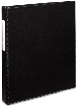 Avery® Durable Non-View Binder with DuraHinge® and EZD® Rings 3 1" Capacity, 11 x 8.5, Black, (8302)