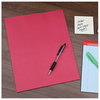 A Picture of product UNV-57118 Universal® Two-Pocket Portfolios with Prong Fasteners Tang 0.5" Capacity, 11 x 8.5, Red, 25/Box