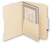 A Picture of product SMD-68030 Smead™ Self-Adhesive Folder Dividers for Top/End Tab Folders with 5.5" Pockets 1 Fastener, Letter Size, Manila, 25/Pack