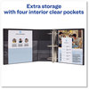 A Picture of product AVE-08502 Avery® Durable Non-View Binder with DuraHinge® and EZD® Rings 3 2" Capacity, 11 x 8.5, Black, (8502)