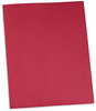 A Picture of product UNV-57118 Universal® Two-Pocket Portfolios with Prong Fasteners Tang 0.5" Capacity, 11 x 8.5, Red, 25/Box