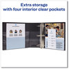 A Picture of product AVE-08702 Avery® Durable Non-View Binder with DuraHinge® and EZD® Rings 3 3" Capacity, 11 x 8.5, Black, (8702)