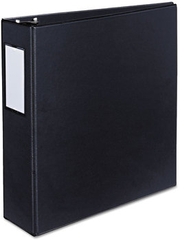 Avery® Durable Non-View Binder with DuraHinge® and Slant Rings 3 3" Capacity, 11 x 8.5, Black, (8728)