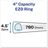 A Picture of product AVE-08802 Avery® Durable Non-View Binder with DuraHinge® and EZD® Rings 3 4" Capacity, 11 x 8.5, Black, (8802)