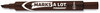 A Picture of product AVE-08881 Avery® MARKS A LOT® Large Desk-Style Permanent Marker Broad Chisel Tip, Brown, Dozen (8881)