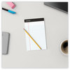 A Picture of product UNV-57300 Universal® Premium Ruled Writing Pads with Heavy Duty Back Heavy-Duty Narrow Rule, Black Headband, 50 White 5 x 8 Sheets, 12/Pack
