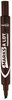 A Picture of product AVE-08881 Avery® MARKS A LOT® Large Desk-Style Permanent Marker Broad Chisel Tip, Brown, Dozen (8881)