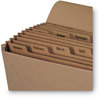 A Picture of product SMD-70186 Smead™ Indexed Expanding Kraft Files 12 Sections, Elastic Cord Closure, 1/12-Cut Tabs, Letter Size,