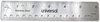 A Picture of product UNV-59026 Universal® Stainless Steel Ruler Standard/Metric, 6" Long