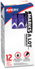 A Picture of product AVE-08884 Avery® MARKS A LOT® Large Desk-Style Permanent Marker Broad Chisel Tip, Purple, Dozen (8884)