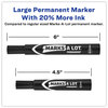 A Picture of product AVE-08888 Avery® MARKS A LOT® Large Desk-Style Permanent Marker Broad Chisel Tip, Black, Dozen (8888)