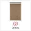 A Picture of product UNV-62425 Universal® Natural® Self-Seal Cushioned Mailer #0, Barrier Bubble Air Cell Cushion, Self-Adhesive Closure, 6 x 10, Kraft, 200/Carton