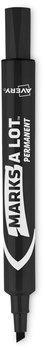 Avery® MARKS A LOT® Large Desk-Style Permanent Marker Broad Chisel Tip, Black, Dozen (8888)