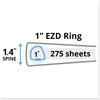 A Picture of product AVE-09300 Avery® Durable View Binder with DuraHinge® and EZD® Rings 3 1" Capacity, 11 x 8.5, Black, (9300)