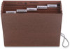 A Picture of product SMD-70540 Smead™ Six-Pocket Subject File with Insertable Tabs 5.25" Expansion, 6 Sections, Elastic Cord, 1/5-Cut Letter Size, Redrope