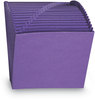 A Picture of product SMD-70721 Smead™ Heavy-Duty Indexed Expanding Open Top Color Files 21 Sections, 1/21-Cut Tabs, Letter Size, Purple