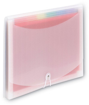 Smead™ ColorVue™ Expanding File 13 Sections, Cord/Hook Closure, 1/6-Cut Tabs, Letter Size, Randomly Assorted Colors