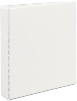 Avery® Durable View Binder with DuraHinge® and EZD® Rings 3 1.5" Capacity, 11 x 8.5, White, (9401)