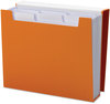 A Picture of product SMD-70868 Smead™ Book Shelf Organizer with SuperTab® 2.5" Expansion, 6 Section, Magnetic Latch, 1/3-Cut Tab, Letter Size, Vibrant Orange/White