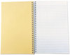 A Picture of product UNV-66410 Universal® Wirebound Notebook 3-Subject, Medium/College Rule, Black Cover, (120) 9.5 x 6 Sheets