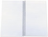 A Picture of product UNV-66410 Universal® Wirebound Notebook 3-Subject, Medium/College Rule, Black Cover, (120) 9.5 x 6 Sheets