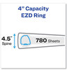 A Picture of product AVE-09800 Avery® Durable View Binder with DuraHinge® and EZD® Rings 3 4" Capacity, 11 x 8.5, Black, (9800)