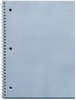 A Picture of product UNV-66630 Universal® Wirebound Notebook 1-Subject, Quadrille Rule (4 sq/in), Black Cover, (70) 10.5 x 8 Sheets