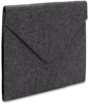 Smead™ Soft Touch Cloth Expanding Files 2" Expansion, 1 Section, Snap Closure, Letter Size, Gray